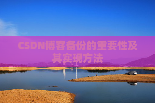 CSDN博客备份的重要性及其实现方法